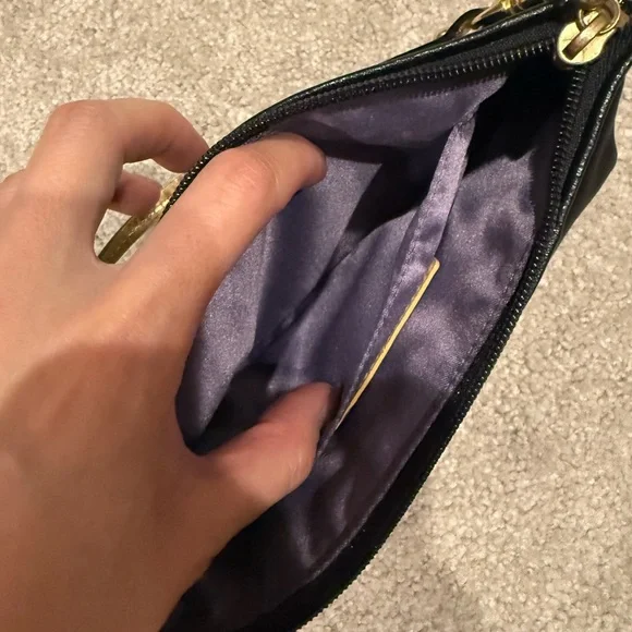 Coach Amanda Satin Black Wristlet Clutch - Picture 7 of 7